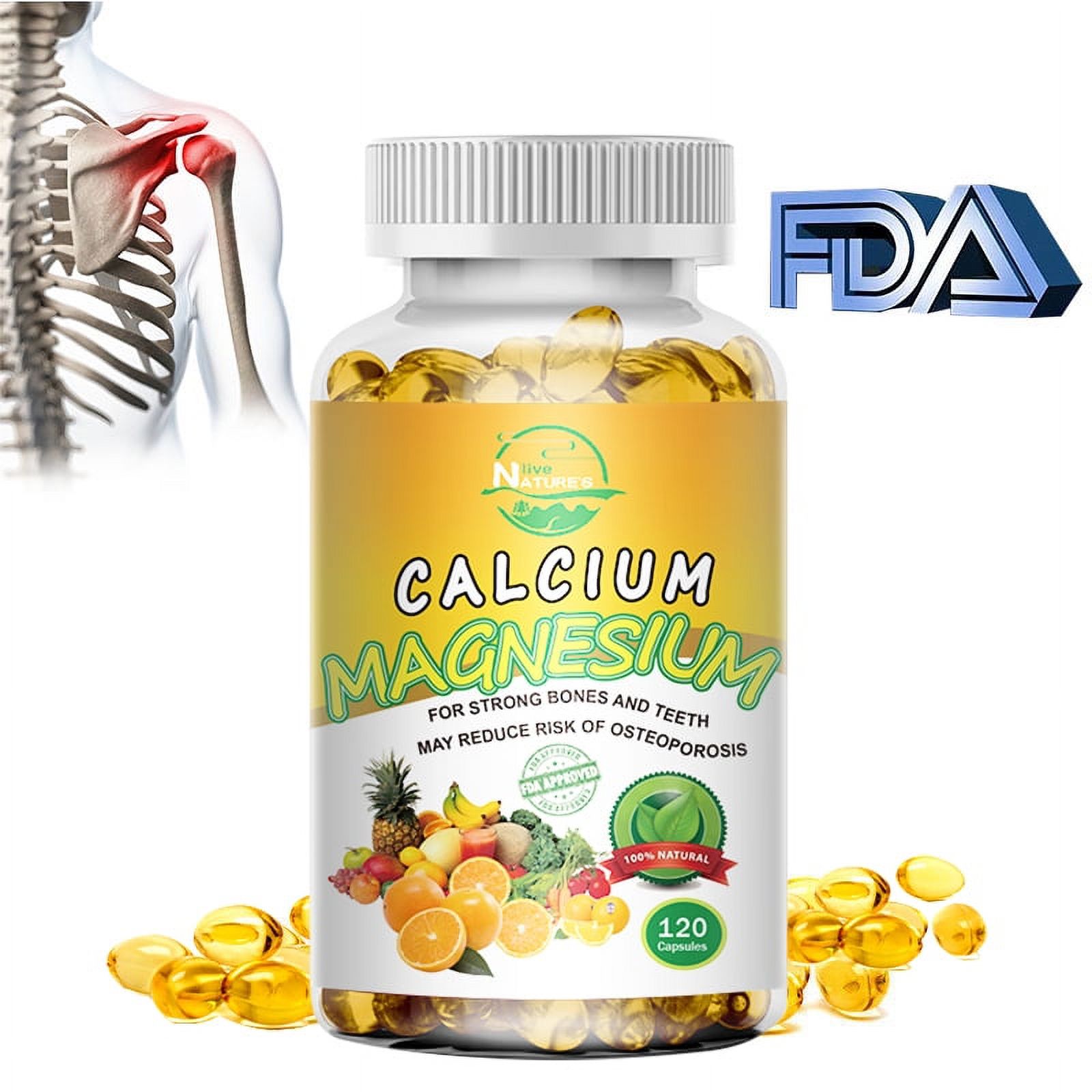 Best Calcium Magnesium Zinc Supplement, Strong Bones & Teeth Support