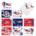 thumbnail image 1 of The Best Card Company 10 Assorted Blank Thank You Notecards Set 4 x 5.12 Inch with Envelopes (10 Designs, 1 Each) UNITED THANKS OF AMERICA: 10 Assorted Blank Note Cards. M2376TYB, 1 of 6