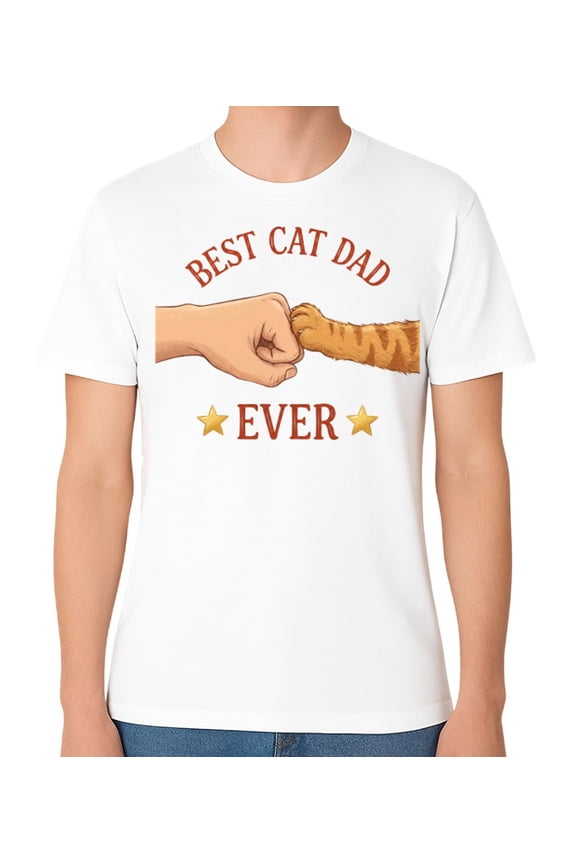 Best Cat Dad Ever Cat Lover Father Daddy Kitten T-Shirt