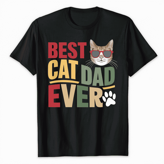 Best Cat Dad Ever Father Father's Day Gift Cat Daddy For Men T-Shirt