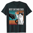 thumbnail image 1 of Best Cat Dad Ever Funny Cat Daddy Father’s Day T-Shirt, 1 of 5