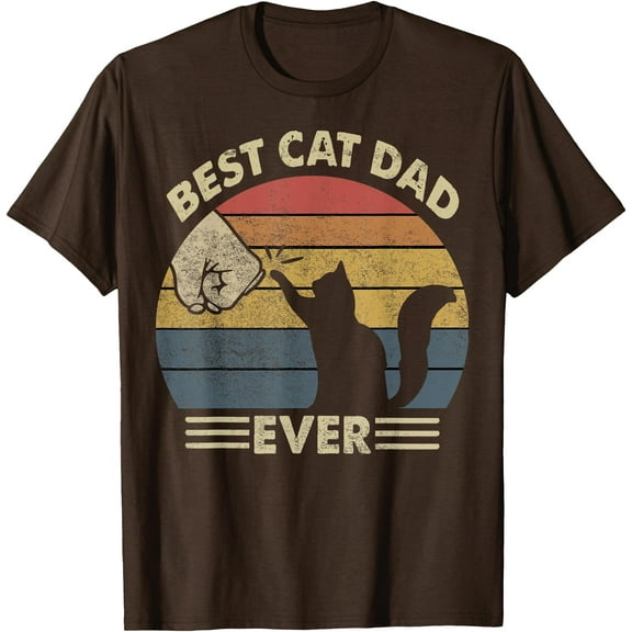 Best Cat Dad Ever Funny Father Unisex T-Shirt for Men Women Kids Toddler