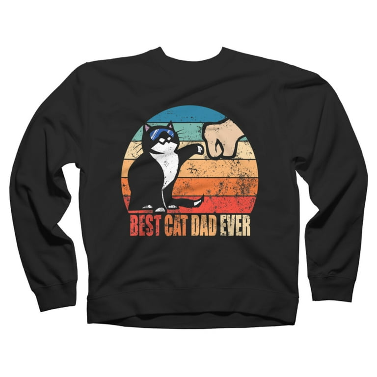 Cat dad sweatshirt top