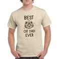 thumbnail image 1 of Best Cat Dad Ever T-Shirt Men -Smartprints Designs, Male 5X-Large, 1 of 4