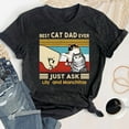 thumbnail image 1 of Best Cat Dad Ever T-Shirt, Personalized Cat Dad Shirt, Gift For Cat Dad Papa, Father's Day Cat Owner Shirt TH290511, 1 of 5
