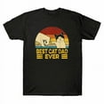Best Cat Dad Ever Vintage Men's TShirt Funny Cat Daddy Father Day T