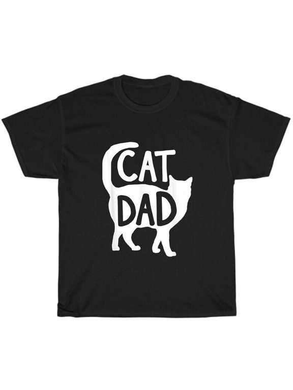 Best Cat Dad Fathers Daddy Papa Kitten Pet Lover Owner T-Shirt Mens Tee Gift NEW