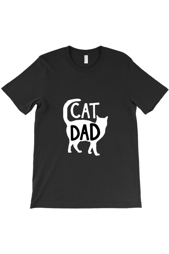 Best Cat Dad Funny Father's Day Kitty Daddy Papa Christmas Graphic - USA Printed, H7619 Unisex T-Shirt, Up to 5XL Available