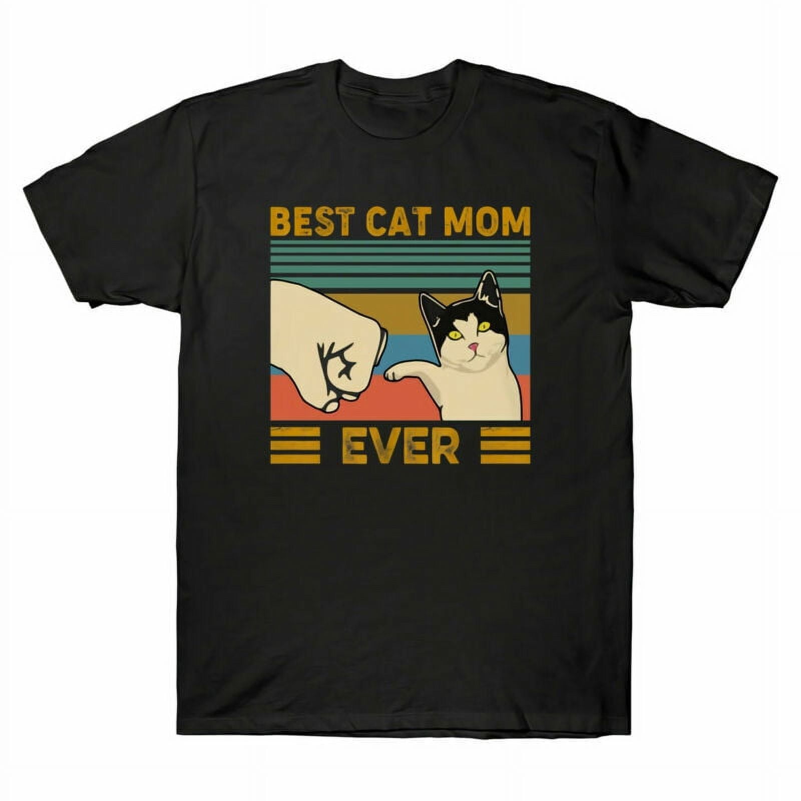 Best Cat Mom Ever Funny Cat Bump Fit Mother's Day Vintage Men's TShirt