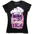 thumbnail image 1 of Best Chef Ever Pro Kitchen With Cap Printed Design Women's T-Shirt, 1 of 4