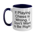 thumbnail image 1 of Best Chess Gifts, If Playing Chess is Wrong, I Don't Want to Be Right, Nice Holiday Two Tone 11oz Mug From Men Women, Chess set, Chess board, Chess pieces, Birthday gift ideas, Unique gifts, 1 of 2
