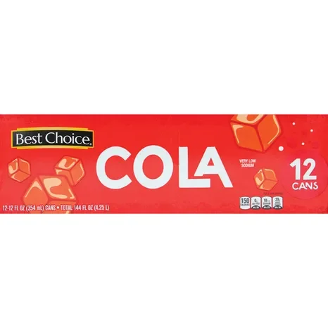 Best Choice Cola Soda, 12 fl oz Cans, 12-Pack
