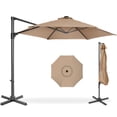 thumbnail image 1 of Best Choice Products 10ft 360 Rotating Cantilever Offset Hanging Patio Umbrella - Tan, 1 of 9