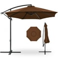 thumbnail image 1 of Best Choice Products 10ft Offset Hanging Outdoor Market Patio Umbrella w/ Easy Tilt Adjustment - Brown, 1 of 7