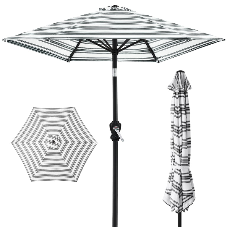 10ft outdoor square steel market patio umbrella square tilt crank Best Choice Products w/ Crank, Push Button, 6 Ribs as the push Best Choice Products 10ft Outdoor