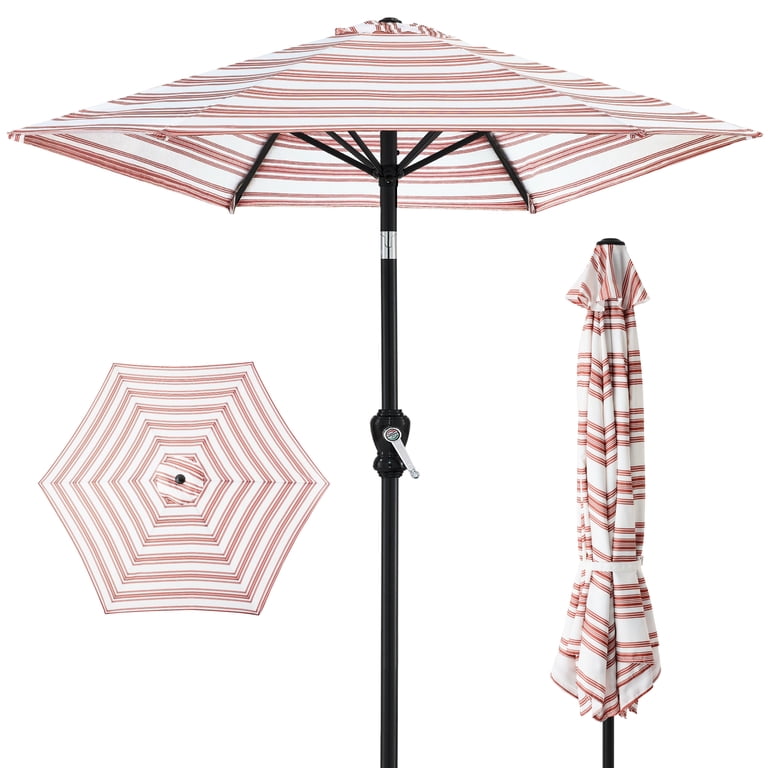 brown patio table umbrella 9ft Outdoor Patio Umbrella Table Umbrella Windproof Umbrella Outdoor Fade  Resistant Water Proof Patio Table Umbrella for Market Garden, Deck,  Backyard - Brown