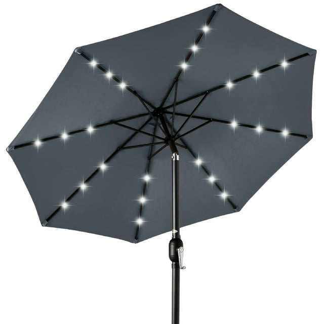Best Choice Products 10ft Solar LED Lighted Patio Umbrella w/ Tilt