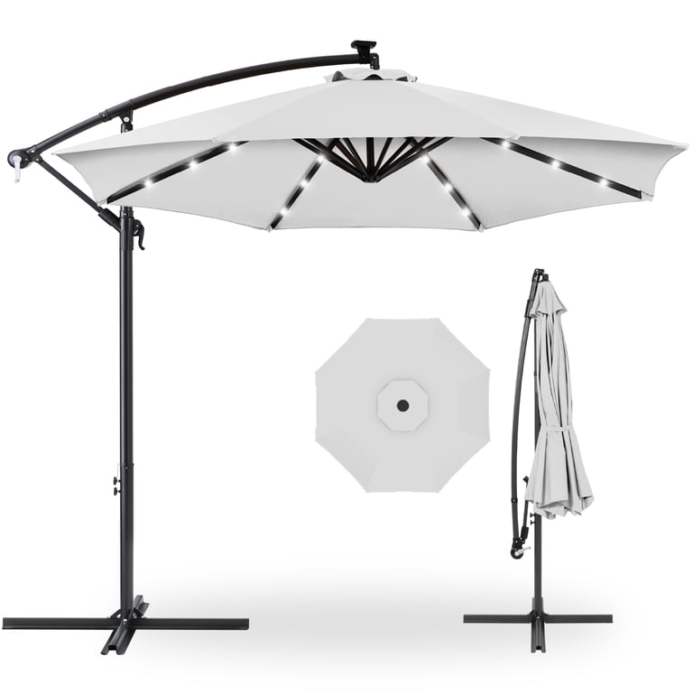 best patio umbrella non-fade MASTERCANOPY Olefin 5-Year-Non-Fading 9ft Outdoor Table 8 Ribs Withstand tearing 80N Size:XS Patbrela, Patio Offset Umbrella, RES081021