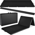 thumbnail image 1 of Best Choice Products 10ftx4ftx2in Folding Gym Mat 4-Panel w/ Carrying Handles & Folding Balance Beam - Black, 1 of 9