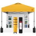 thumbnail image 1 of Best Choice Products 10x10ft Easy Setup Pop Up Canopy, Portable Tent w/ Side Wall, 1-Button Push, Case - Marigold, 1 of 8