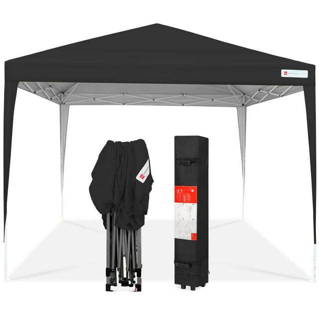Best Choice Products 10x10ft Pop Up Canopy Outdoor Portable Adjustable Instant Gazebo Tent w/ Carrying Bag - Black