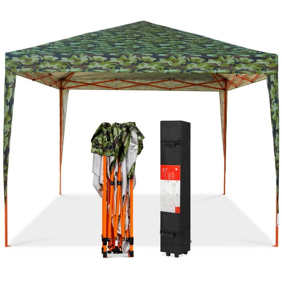 Best Choice Products 10x10ft Pop Up Canopy Outdoor Portable Adjustable Instant Gazebo Tent w/ Carrying Bag - Camo