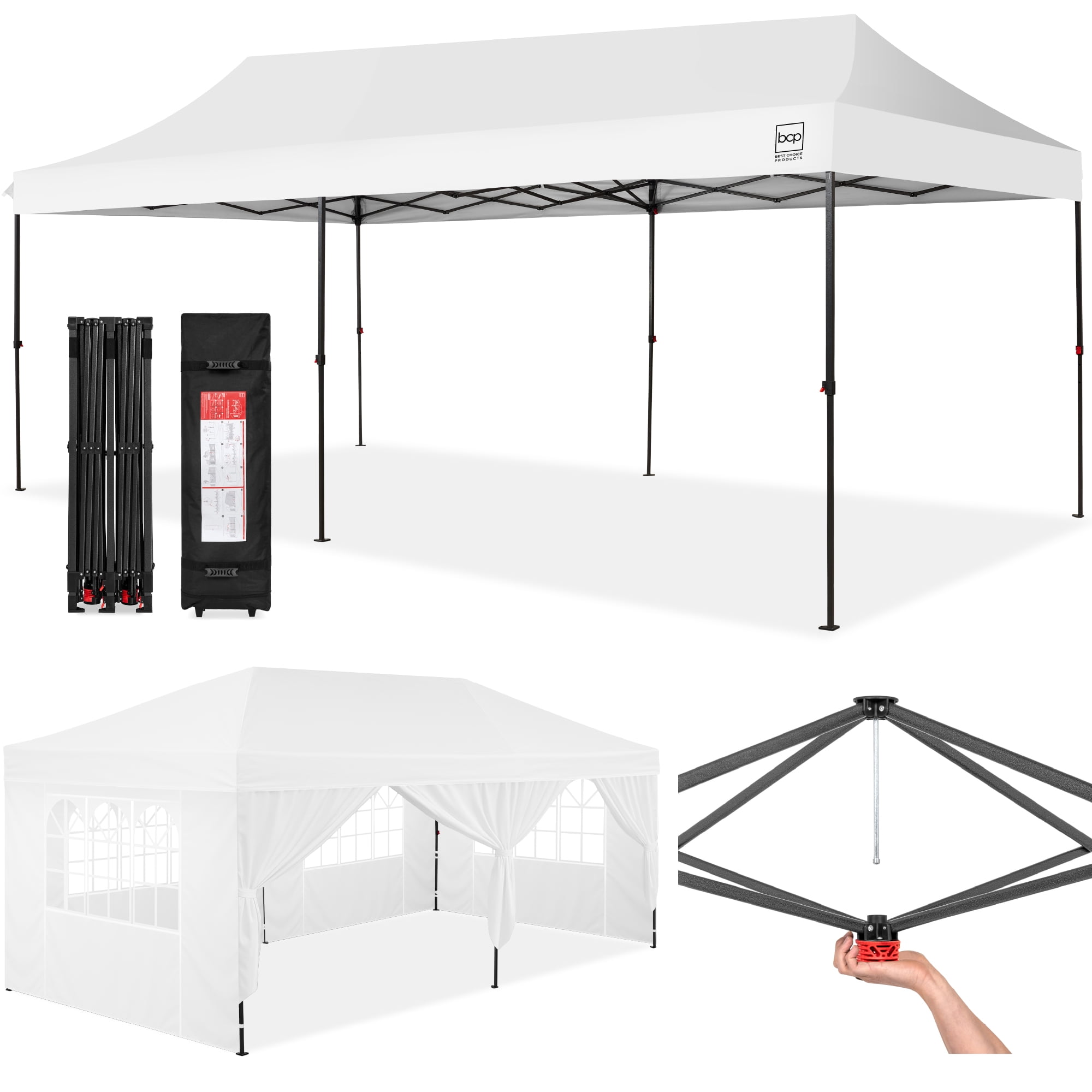 Best Choice Products 10x20ft Party Tent Canopy - Thumbnail 3