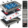 thumbnail image 1 of Best Choice Products 11-in-1 Kids Combo Game Set w/ Ping Pong, Foosball, Air Hockey, 5 Accessory Bags - Gray, 1 of 8