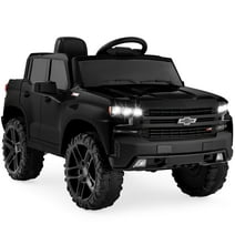 Best Choice Products 12V 2.5 MPH Licensed Chevrolet Silverado Ride On Truck Car Toy w/ Parent Remote Control - Black
