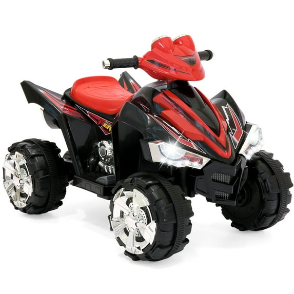 Best Choice Products 12V Kids Battery Powered Electric 4-Wheeler Quad ATV Ride On Toy w/ 2 Speeds, LED Lights - Red
