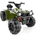 thumbnail image 1 of Best Choice Products 12V Kids Ride-On ATV Quad w/ Bluetooth, 2.4mph Max, Treaded Tires, LED Lights, Radio - Army Green, 1 of 8