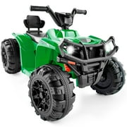 Best Choice Products 12V Kids Ride-On ATV Quad w/ Bluetooth, 2.4mph Max, Treaded Tires, LED Lights, Radio - Green