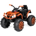 thumbnail image 1 of Best Choice Products 12V Kids Ride-On ATV Quad w/ Bluetooth, 3.7mph Max, Treaded Tires, LED Lights, Radio - Orange, 1 of 7