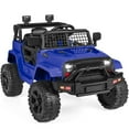 thumbnail image 1 of Best Choice Products 12V Kids Ride On Truck Car w/ Parent Remote Control, Spring Suspension, LED Lights - Blue, 1 of 8