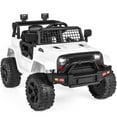 thumbnail image 1 of Best Choice Products 12V Kids Ride On Truck Car w/ Parent Remote Control, Spring Suspension, LED Lights - White, 1 of 8