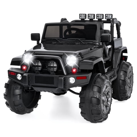 Best Choice Products Jumbo 12V Kids Electric Ride On Car with Parent Remote, Seat Harness, 65 lb Capacity - Black