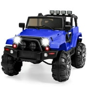 Best Choice Products Jumbo 12V Kids Electric Ride On Car with Parent Remote, Seat Harness, 65 lb Capacity - Blue