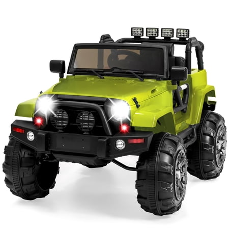 Best Choice Products Jumbo 12V Kids Electric Ride On Car with Parent Remote, Seat Harness, 65 lb Capacity - Green