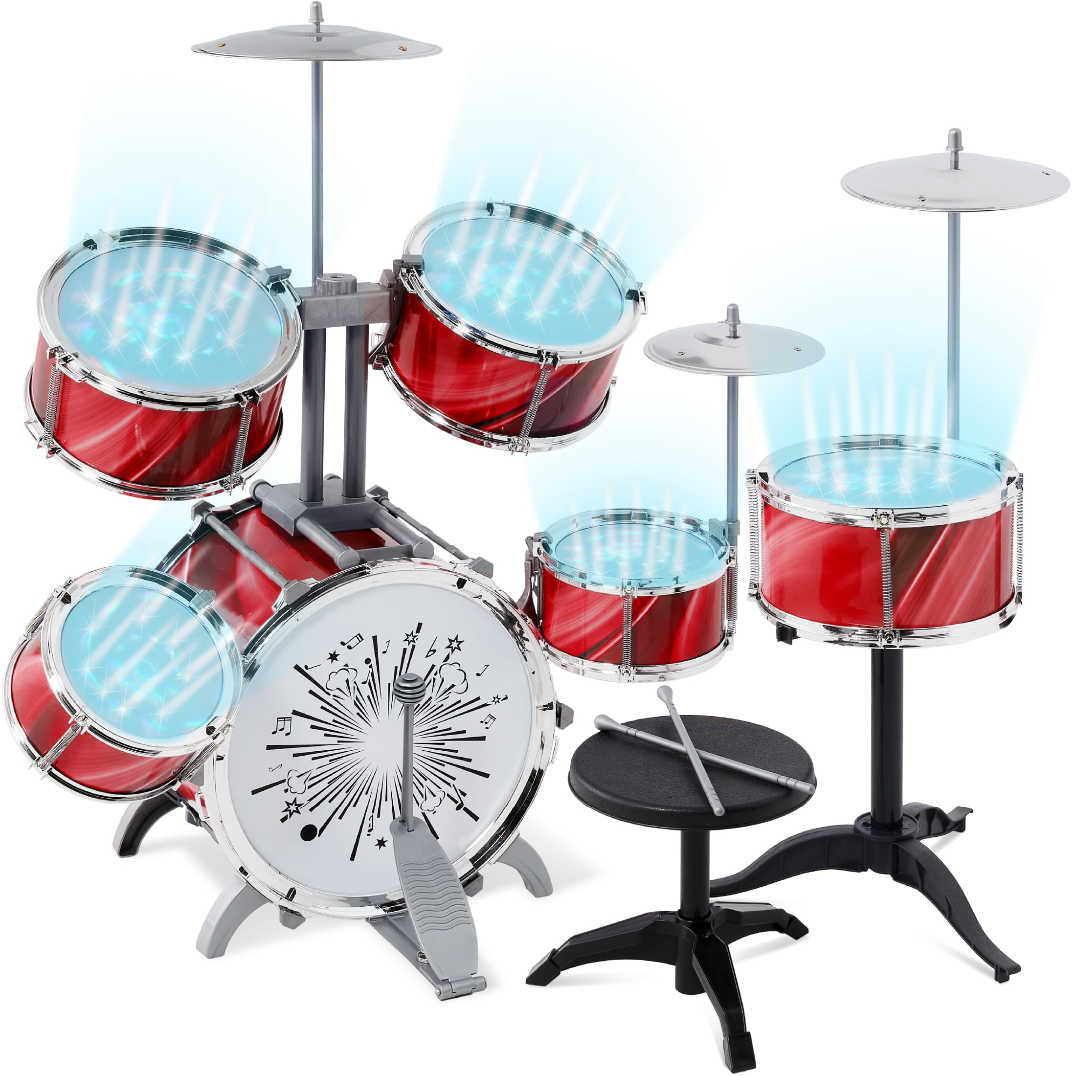 Pocket Drum Set Percussion Instrument Tool Air Drum with Drumsticks for  Kids Children Music Lovers Beginner Indoor Outdoor - AliExpress