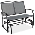 thumbnail image 1 of Best Choice Products 2-Person Outdoor Swing Glider, Steel Patio Loveseat, Bench Rocker w/ Armrests - Gray, 1 of 8