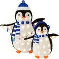 thumbnail image 1 of Best Choice Products 2-Piece Lighted 3ft Pop-Up Penguin Family Outdoor Christmas Decoration w/ 150 LED Lights - Blue, 1 of 7