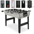 thumbnail image 1 of Best Choice Products 2x4ft 10-in-1 Combo Game Table Set w/ Hockey, Foosball, Pool, Shuffleboard, Ping Pong - Gray, 1 of 8