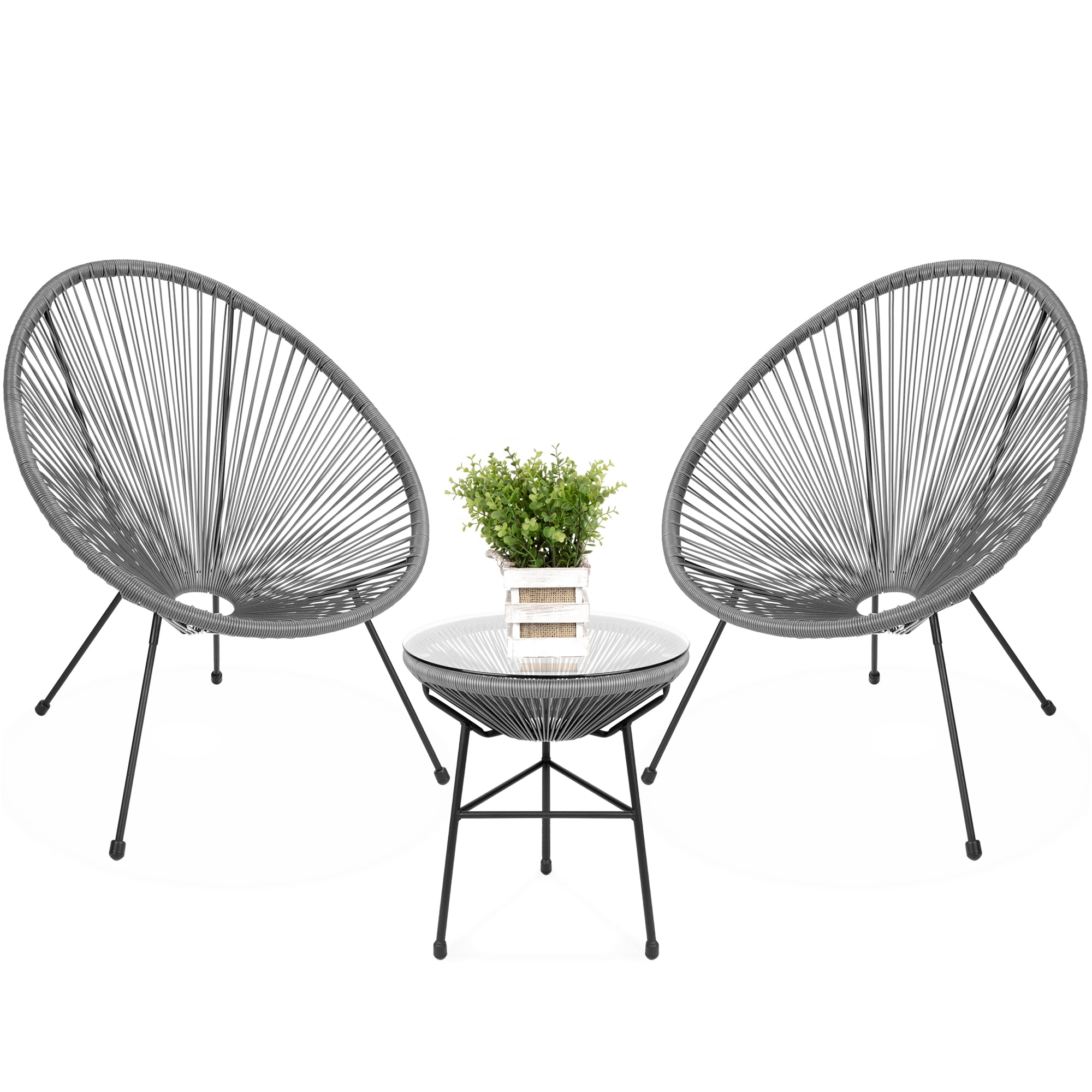 Best Choice 3-Piece Outdoor Patio Acapulco Set, Al