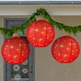 thumbnail image 1 of Best Choice Products 3-Piece Hanging Pop-Up Outdoor Christmas Ornaments, LED Lights, 8 Light Functions - Red, 1 of 7