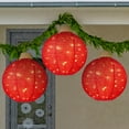 thumbnail image 1 of Best Choice Products 3-Piece Hanging Pop-Up Outdoor Christmas Ornaments, LED Lights, 8 Light Functions - Red, 1 of 7