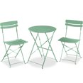 thumbnail image 1 of Best Choice Products 3-Piece Small Bistro Set, Folding Patio Furniture Set of 2 Chairs and Table - Sage, 1 of 9