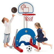 Best Choice Products 3-in-1 Toddler Basketball Hoop Sports Activity Center Grow With Me Play Set w/ Soccer, Golf