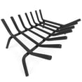 thumbnail image 1 of Best Choice Products 30-inch 2-in-1 Solid Steel Heavy Duty Fireplace Grate Log Burning Rack w/ Ash Catcher Tray, 1 of 6