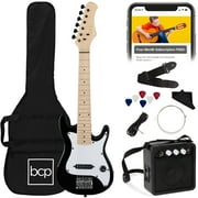 Best Choice Products 30in Kids Electric Guitar Beginner Starter Kit w/ 5W Amplifier, Strap, Case - Black