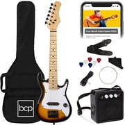 Best Choice Products 30in Kids Electric Guitar Beginner Starter Kit w/ 5W Amplifier, Strap, Case - Sunburst